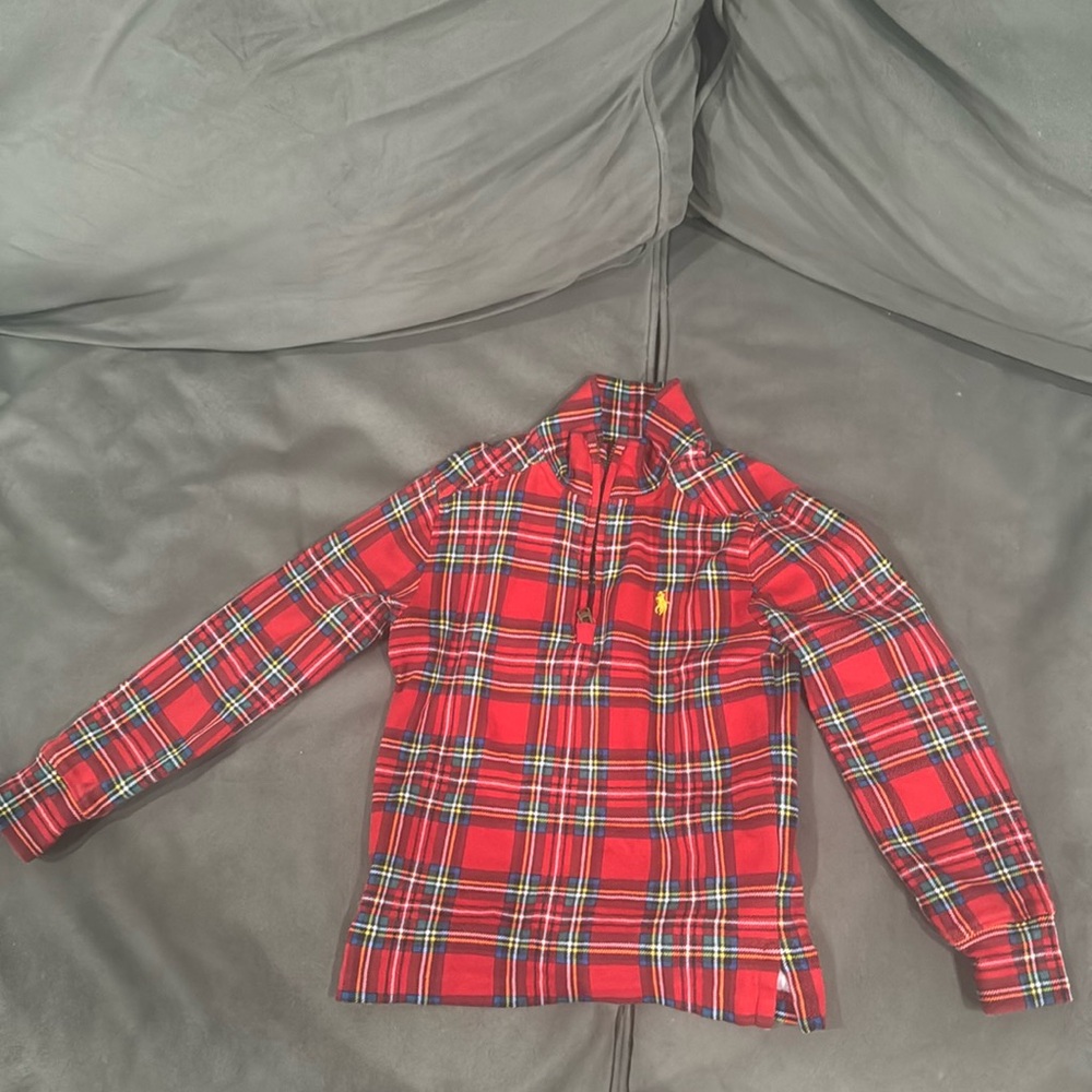 Polo zipper pull over zipper collar